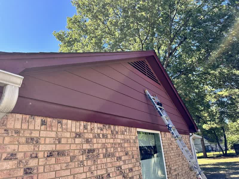 Exterior repaint and siding work